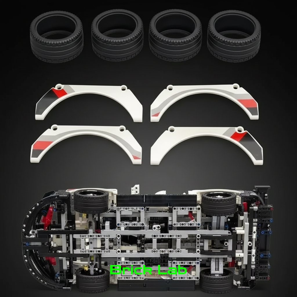 Porsche 911 RSR | 1580 peças | Escala 1:10