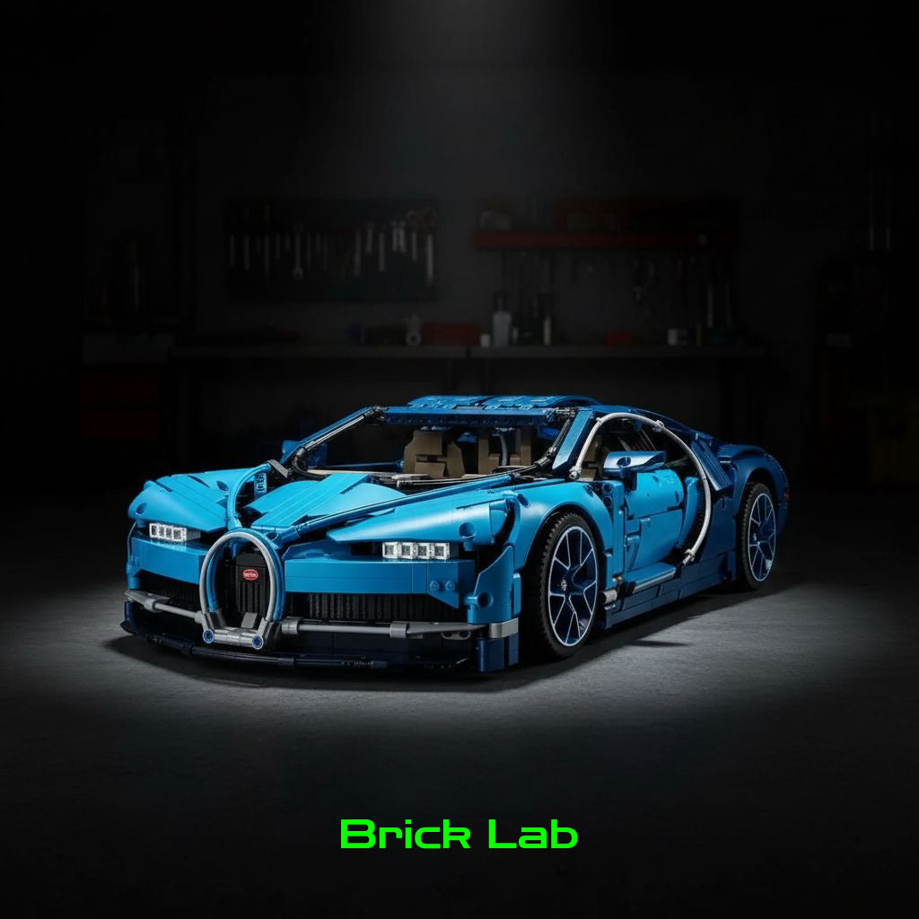 Bugatti Chiron com vista diagonal frontal