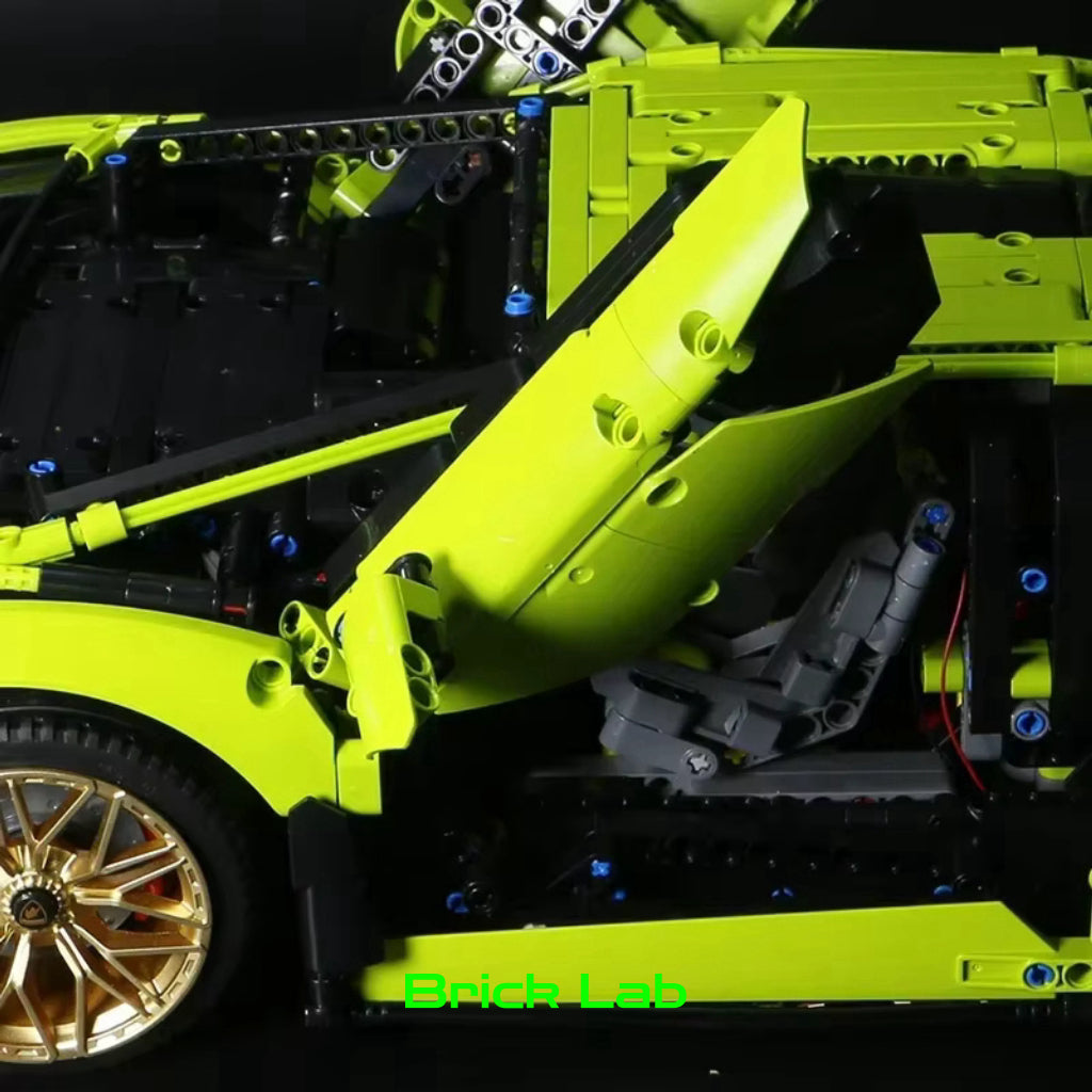 Detalhes da porta aberta da Lamborghini