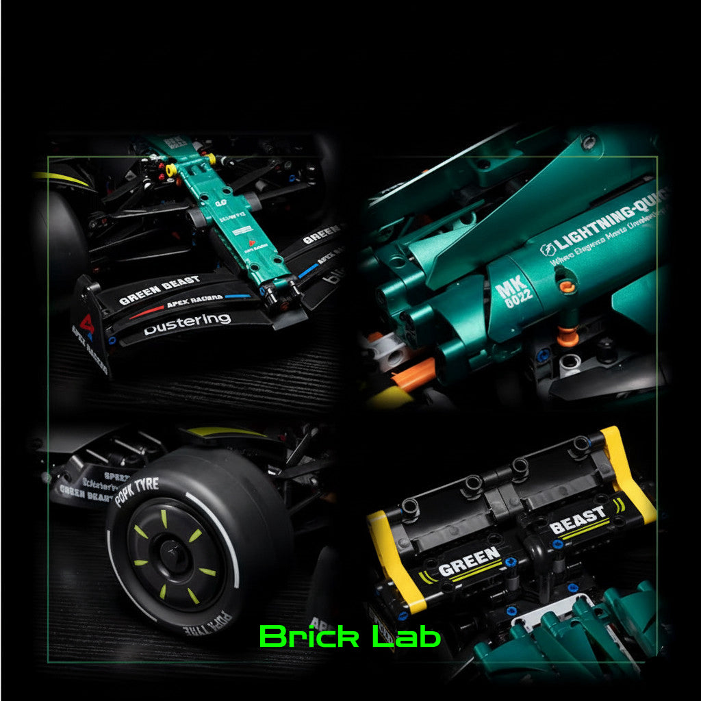 F1 - Aston Martin - 1912 peças - Escala 1:8